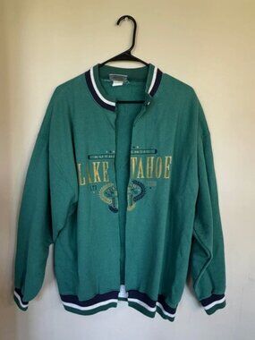 Vintage 90s Gear Lake Tahoe Sweatshirt Made in USA - Size XL